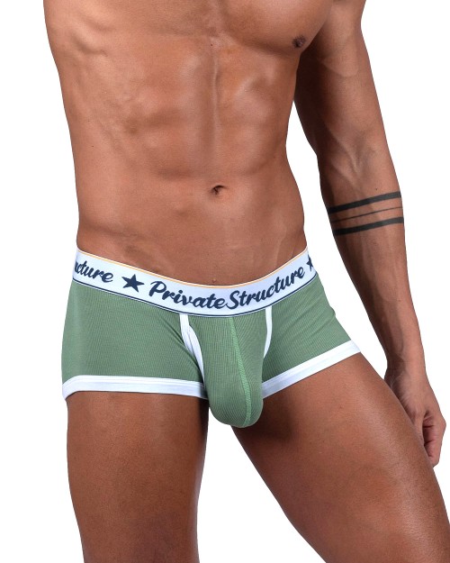 Classic Mid Waist Trunk - Herbal Garden Green [4530]