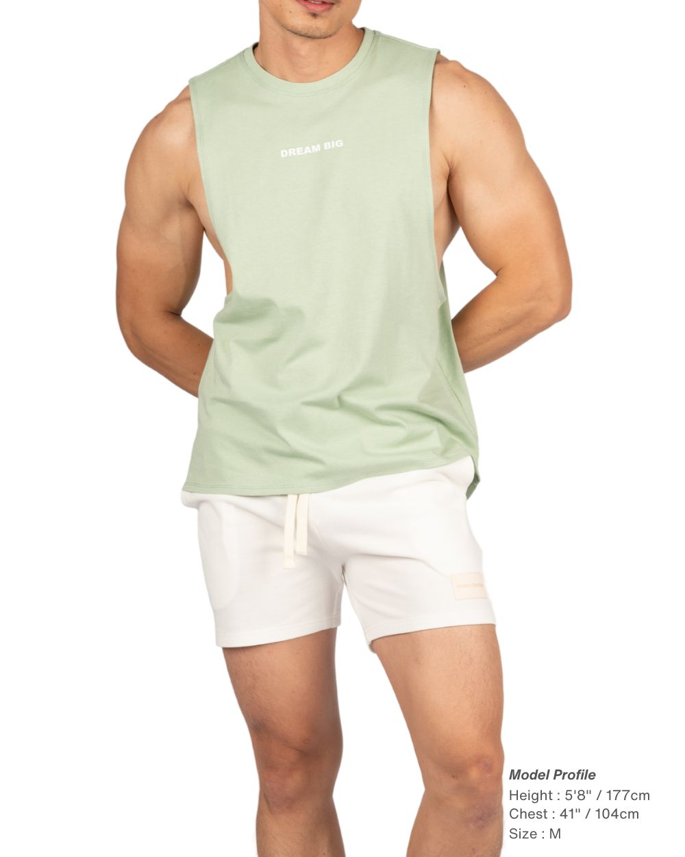 Crew Neck Fit Muscle Tee - Meadow Green [4716]