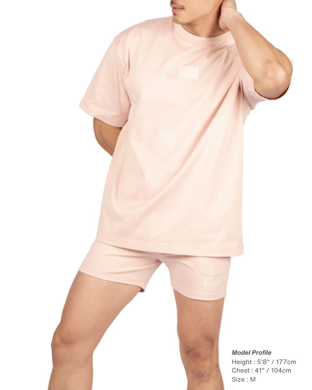 Oversized Tee (Only Tee)- Dusty Pink [4721]